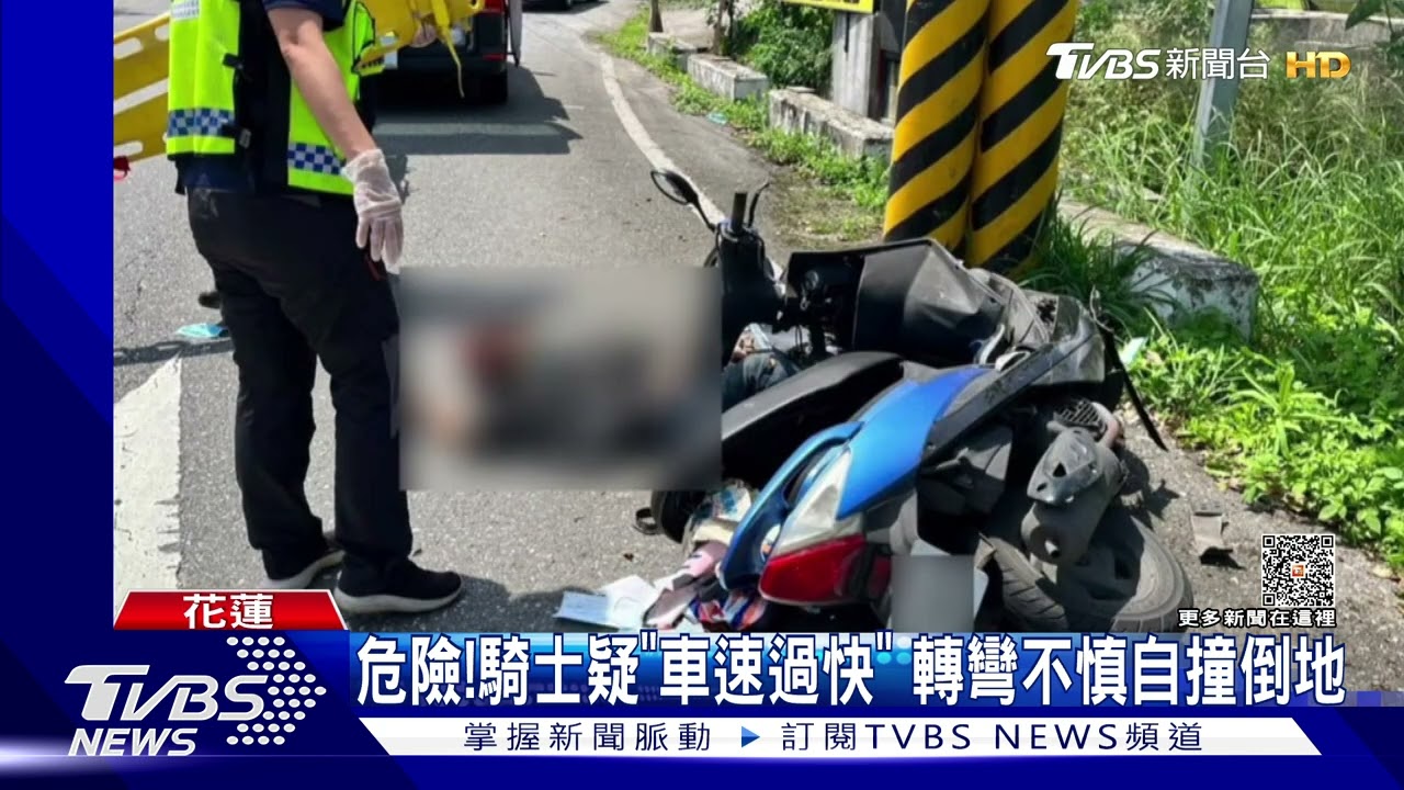 來不及閃！「無照騎士」自撞電線杆　頭部重創亡