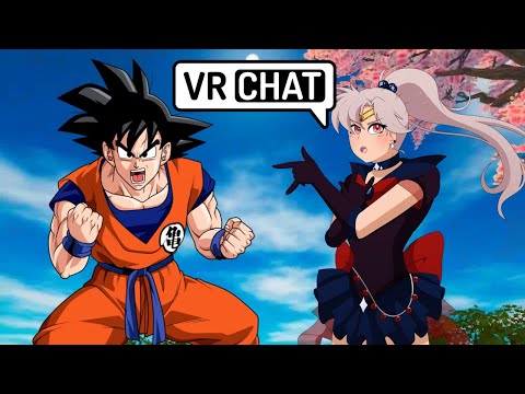 SAILOR SCOUT VS SAIYAN??? Sailor Peace vs Goku Sparring Match - VRChat