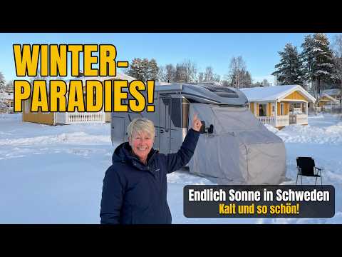 Campen im Winterparadies – nach Finnland endlich Sonne