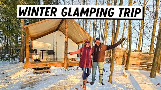 WINTER GLAMPING in Ontario | Mono Pines Glamping