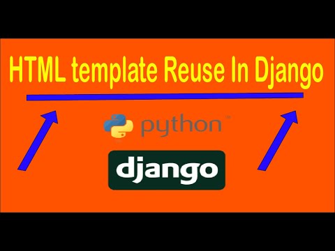 How to reuse HTML template in Django