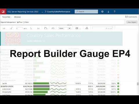 Report Builder Create Gauge EP4