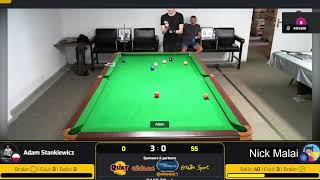 Nick Malai - Adam Stankiewicz - Formula B135 9 ball sparing match - rematch