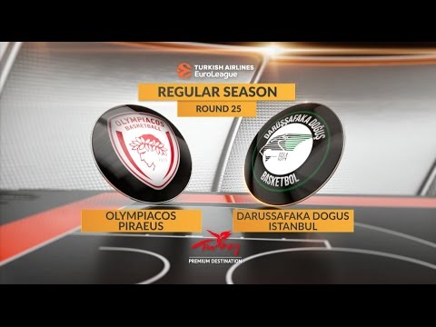 EuroLeague Highlights RS Round 25: Olympiacos Piraeus 81-73 Darussafaka Dogus Istanbul