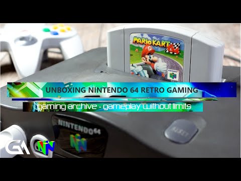 Unboxing NINTENDO 64 + Game Bundle - N64 Retro Console Nintendo Games Super Mario 64 Mario 64