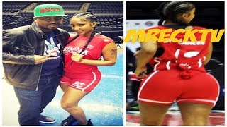 Bernice Burgos And M.Reck Chilling Courtside,Her Curves Is Perfect.