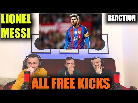 LIONEL MESSI - ALL HIS LEGENDARY FREE KICK GOALS | MAGICAL MESSI! | FIRST TIME REACTION