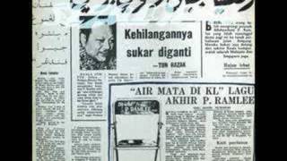 LAGU TERAKHIR ALLAHYARHAM P.RAMLEE - AIR MATA DI KUALA LUMPUR