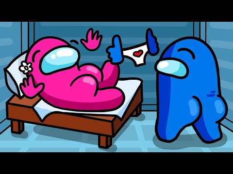 Among Us: CUP SONG with a GIRL in the BED (Among Us animation)