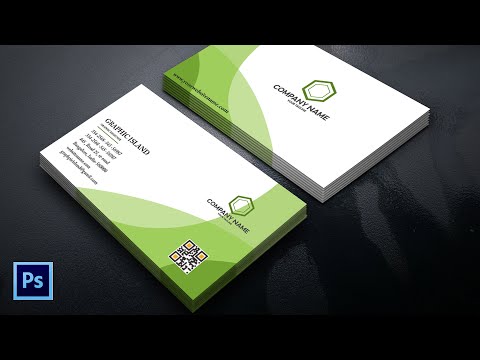 How to create visiting card design in Adobe Photoshop cc