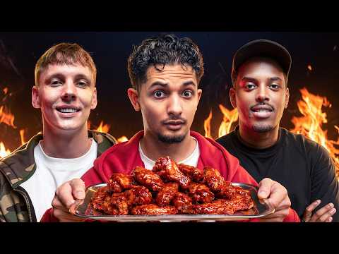 Danmarks stærkeste Hot Wings ft. Olivver og Merro8