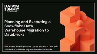 Planning and Executing a Snowflake Data Warehouse Migration to Databricks