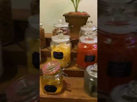 Breakfast buffet at Reethi Beach Resort, Maldives