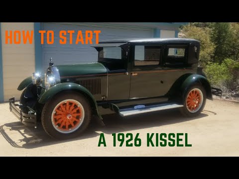 How to Start a 1926 Kissel 6-55 Brougham Plus Kissel Video Library