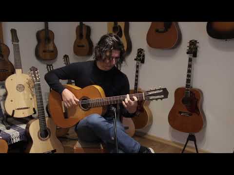 Ricardo Sanchis Nacher flamenco guitar ~1945 - old world flamenca (Santos Hernandez/Domingo Esteso) - check video! image 13