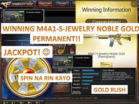 CrossFire Philippines 2020: Winning M4A1-S-Jewelry-Noble Gold on Gold Rush (Permanent)