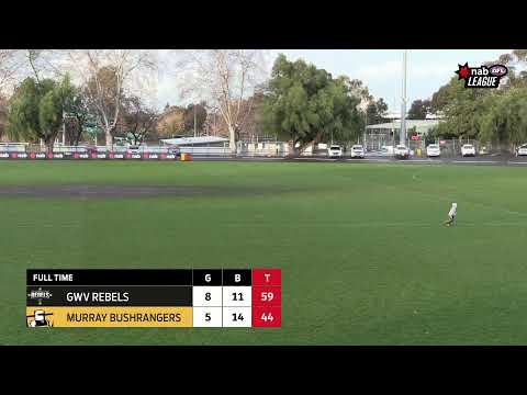 NAB LEAGUE 2019: Round 17 - GWV Rebels v Murray (Full Game)