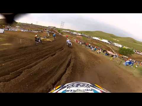 GoPro HD: Travis Baker Moto 2 Lap 2012 Lucas Oil Pro Motocross Championship Thunder Valley