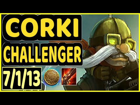 ABBEDAGGE (CORKI) vs AKALI - 7/1/13 KDA MID CHALLENGER GAMEPLAY - EUW