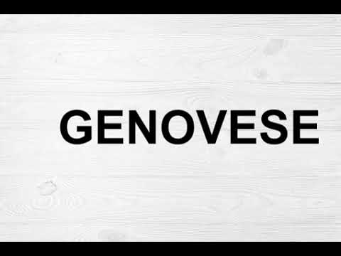 How To Pronounce Genovese