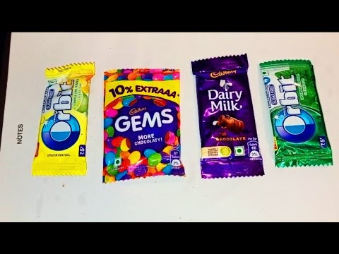 ASMR  CHOCOLATE UNBOXING | Orbit, Gems, Dairy milk, Satisfying video