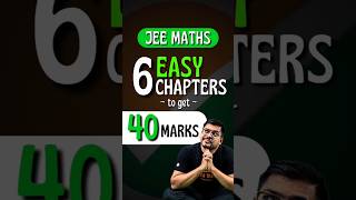 Score 40+ in JEE Maths with These 6 Chapters!✅ #jee #jee2025 #jeemaths #iitmath #iit #iitjee #maths