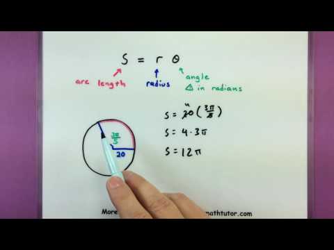 Trigonometry - Finding the arc length of a circle