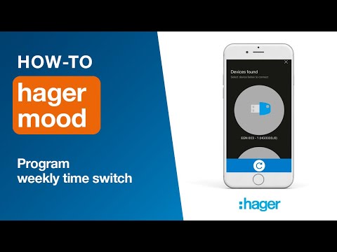 Hager Mood How-to videos. Part 1 – Program a time switch