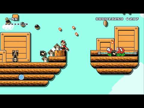 Traditional SM3 AirShip by Renata - SUPER MARIO MAKER - NO COMMENTARY 1ay