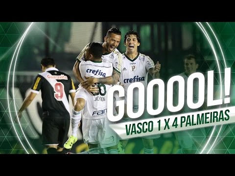 Gols - Vasco 1 x 4 Palmeiras - Brasileirão 2015