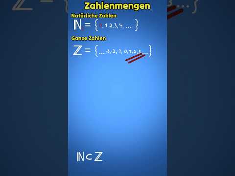 #Zahlenmengen - Basics to know!