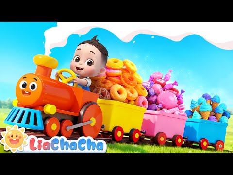 Toot Toot Train Song 6 | EP215 | Yummy Snacks Song | Nursery Rhymes & Kids Songs | LiaChaCha