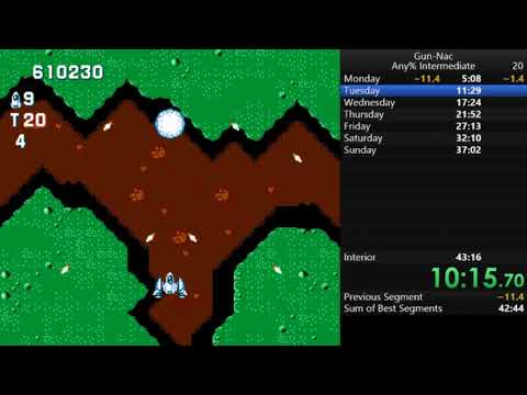 Gun-Nac [NES] Any% Intermediate in 42:36 (speedrun)