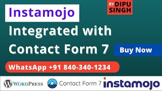 How to Integrate Instamojo with Contact Form 7 WordPress | Dipu Singh