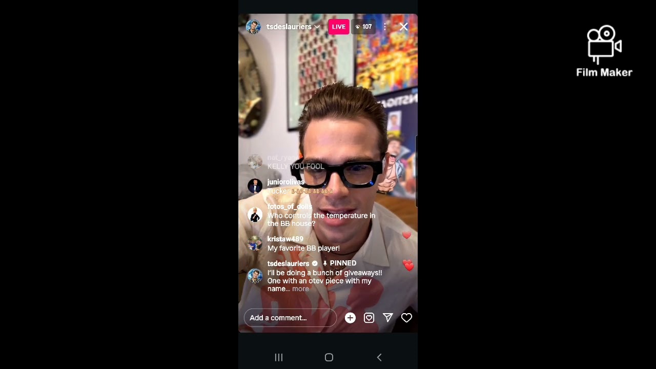 🚨Contains some BB27 Spoiler🚨BB26 Tucker some of his ig live,bb27 watch party 1st eviction 17/07/25 👇