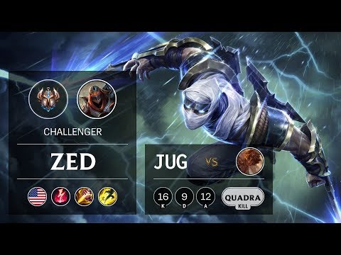 Zed Jungle vs Taliyah - NA Challenger Patch 9.21