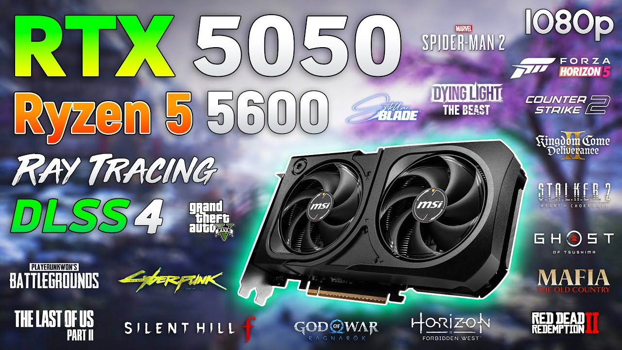 RTX 5050 8GB + Ryzen 5 5600 - Test in 17 Games | 1080p