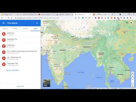 How to create a custom Google Map with Route Planner and Location Markers in Hindi | Google Map