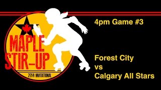 preview picture of video 'HCRG Maple Stir Up G3 Calgary All Stars vs Forest City Timber Rollers - Roller Derby'