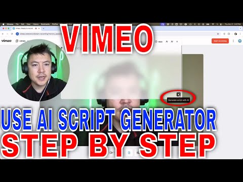 ✅  How To Use Vimeo AI Script Generator 🔴