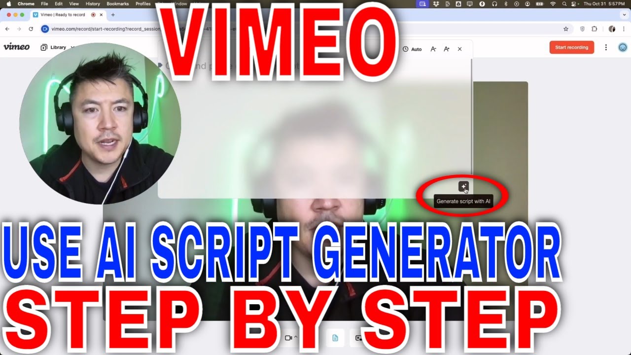 ✅  How To Use Vimeo AI Script Generator 🔴