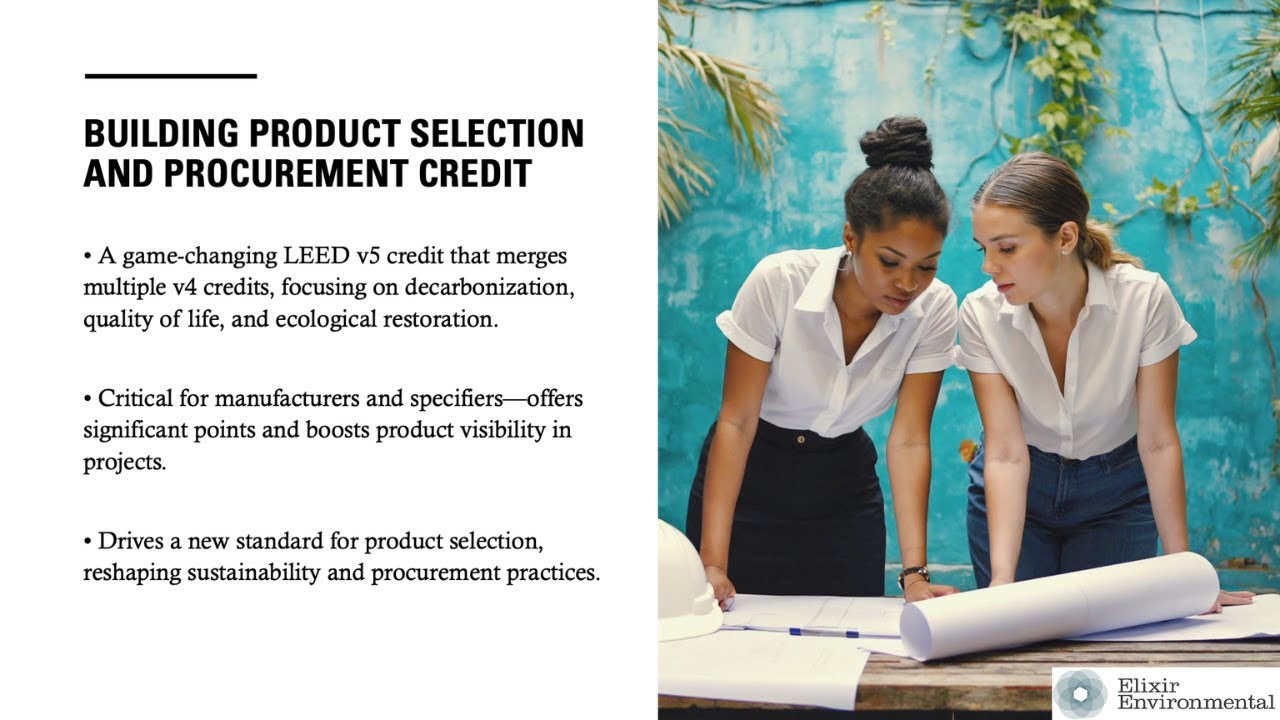 LEED v5 Building Product Selection and Procurement Credit