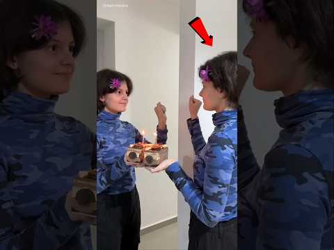 She Thought It Was a Mirror, But It Was Her Twin Sister! 😱👭 #cat #shorts
