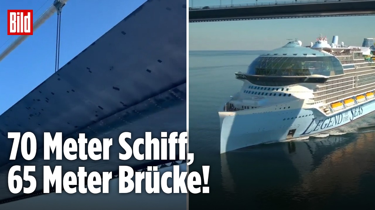 „Legend of the Seas“: Brücke kleiner als das Schiff! Kreuzfahrt-Riese muss HIER drunter durch!