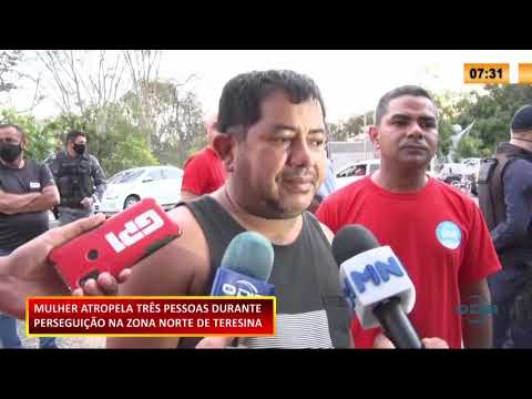 Mulher atropela treÌ‚s pessoas e capota carro em fuga da poliÌcia no Maranhão 01 10 2020