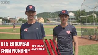 U15 European Championship - Jonáš Krejčí a Max Prejda zvou na první zápas
