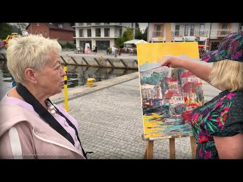 "Majka Dziopak - painter in action" 83 Forum Humanum Mazurkas - opening and meeting with the arti...