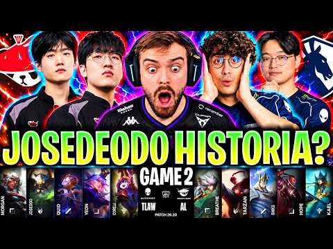 JOSEDEODO EN LA MEJOR PARTIDA DEL MUNDIAL! 😱HISTÓRICO!🔥 | AL vs TL Game 2 WORLDS 2026 SUIZO IBAI