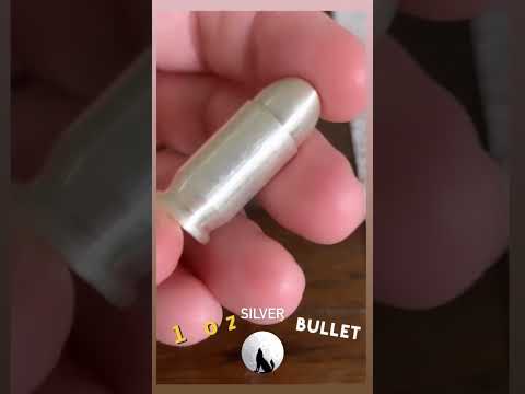 1oz Silver Bullet. #pewpew #wolf #silver