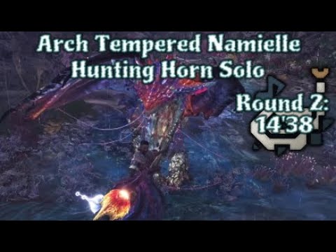 MHW Iceborne: Arch Tempered Namielle HH Solo, Round 2 - 14'38